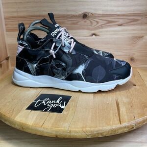 Reebok Furylite Graphic Womens Size 7 Sneaker Shoes AQ9836 Black